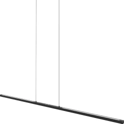 LED-riippuvalaisin Bande, 150 cm ylös/alas, musta, CCT, himmennin