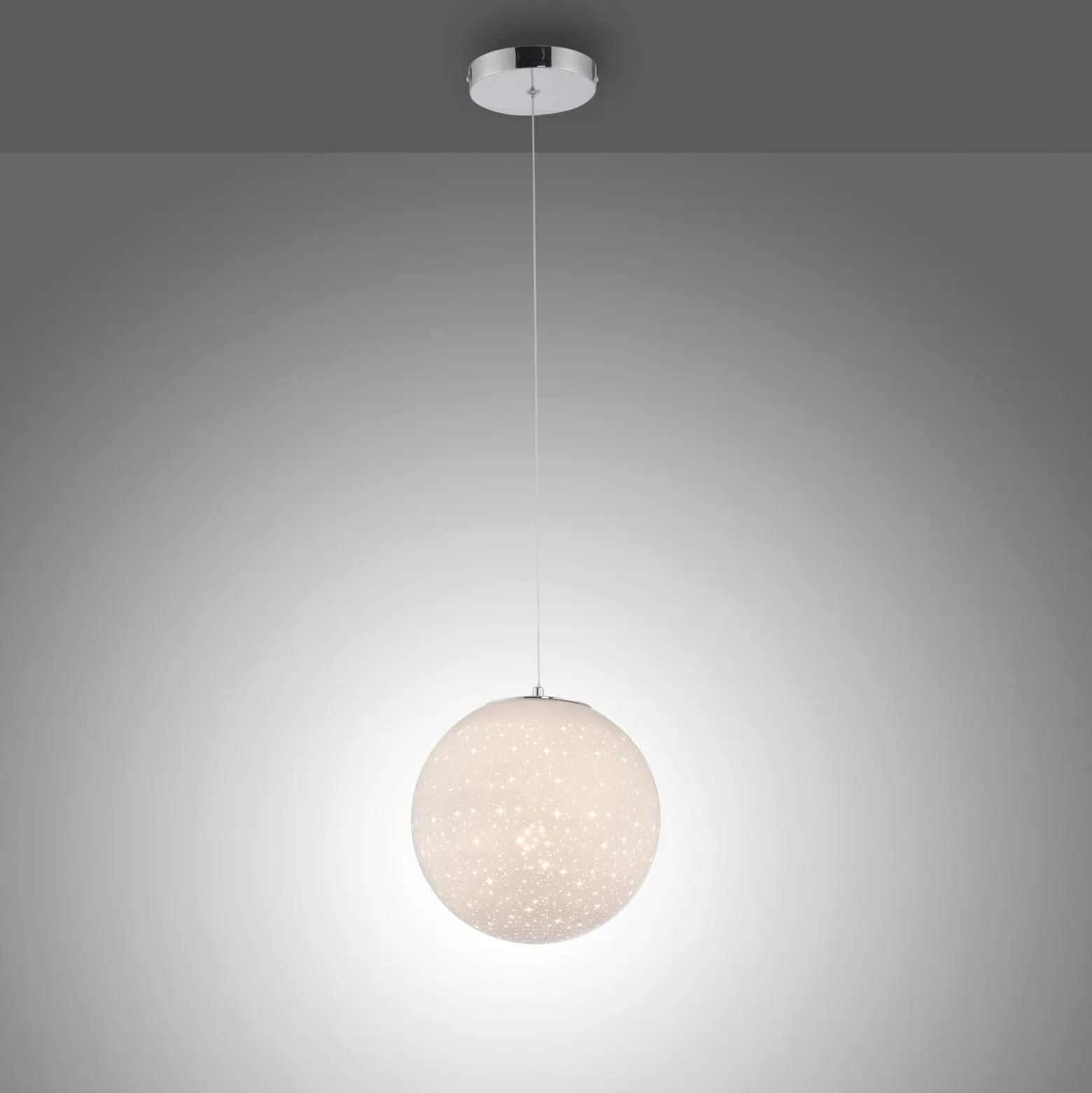LED-riippuvalaisin Bolo lasivarjostin, tähtitaivas