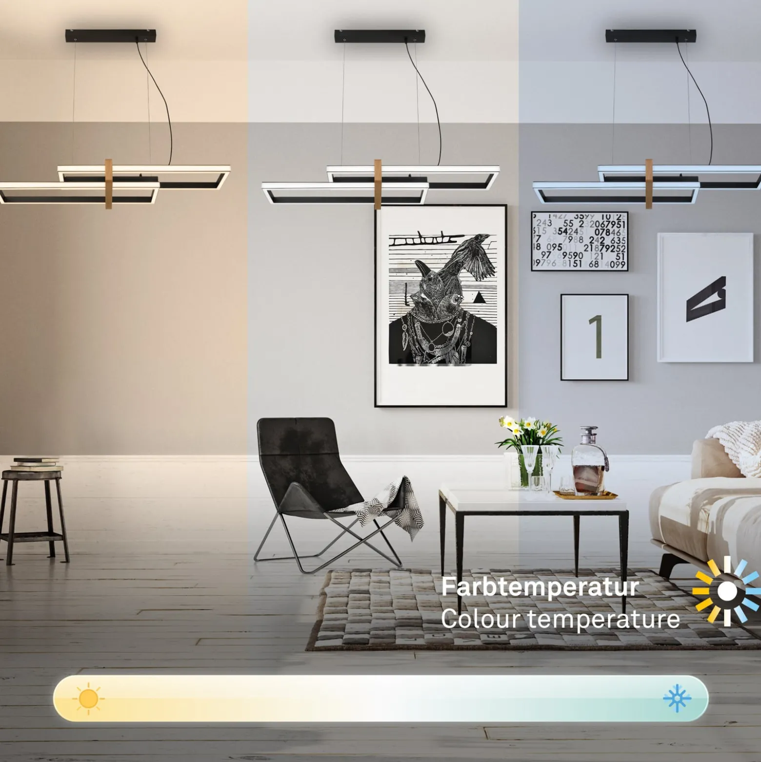 LED-riippuvalaisin 4768015 CCT, kaukosäädin