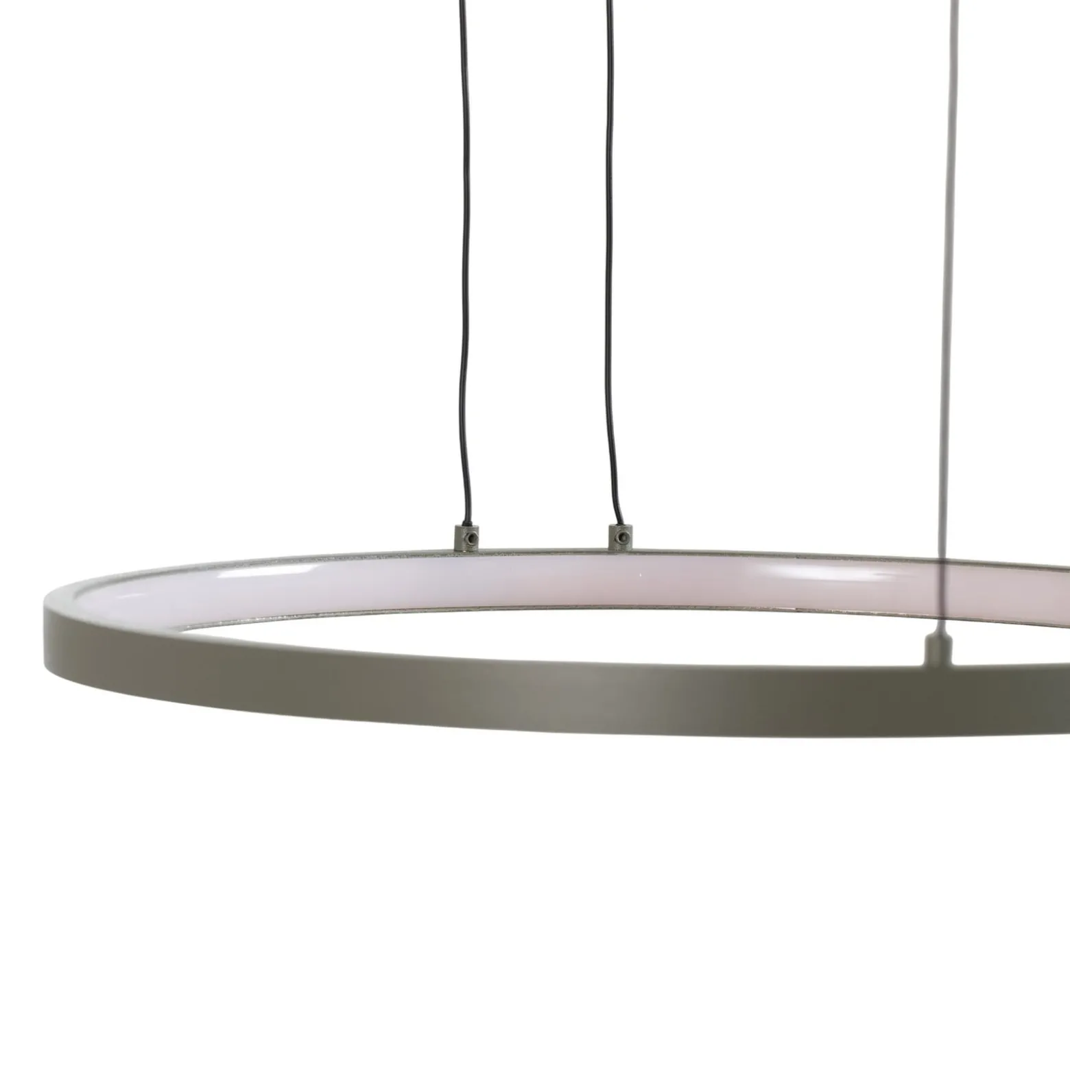 LED-riippuvalaisin CIRCOLO, oliivinvihreä, Ø 30/45/60 cm, 3-lamppuinen