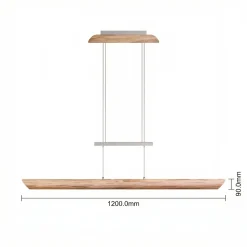 LED-riippuvalaisin Colombia S, tammi natur