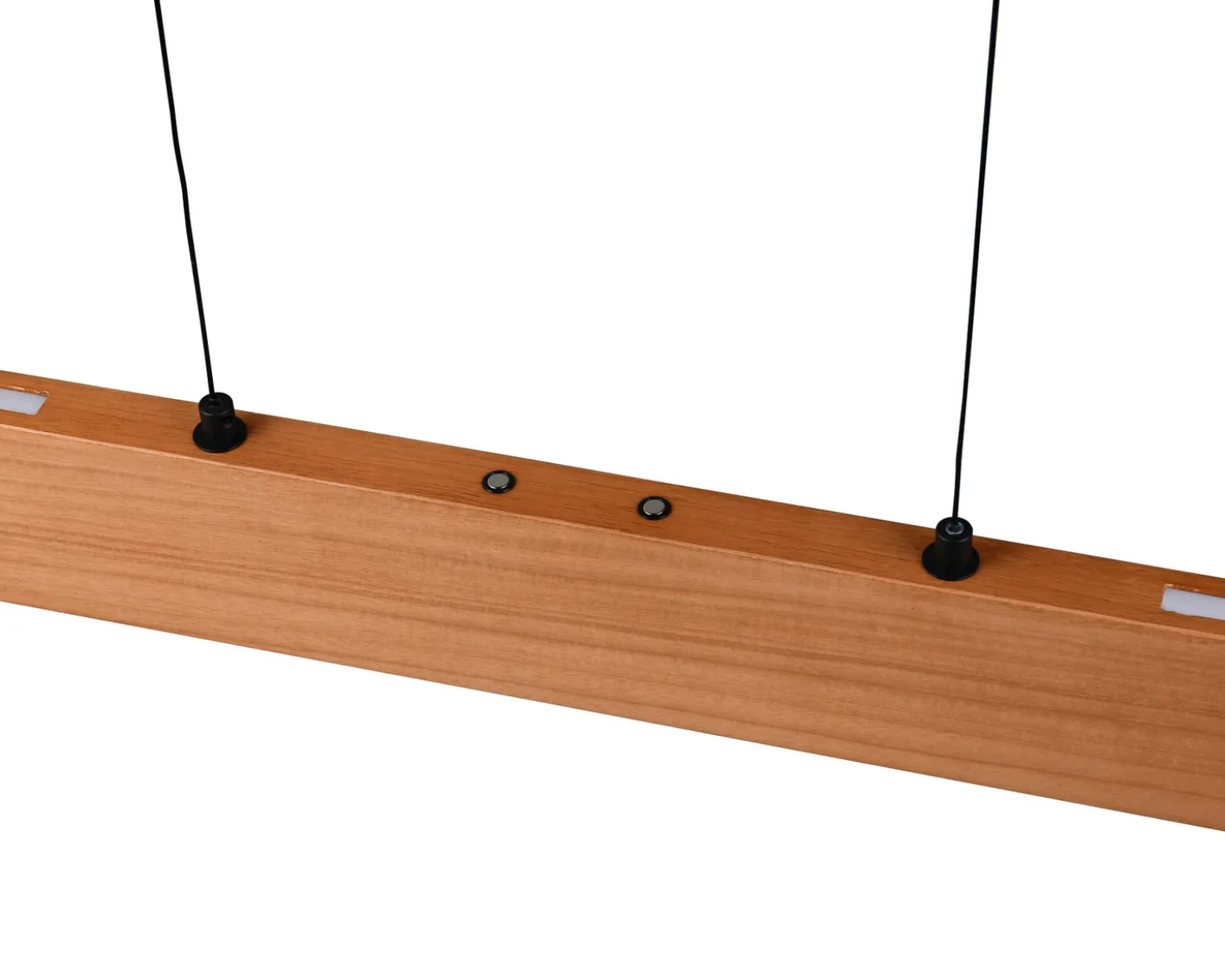 LED-riippuvalaisin Edgewood, pituus 150 cm, puunvärinen puu, CCT