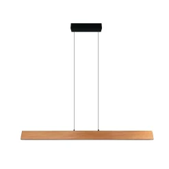 LED-riippuvalaisin Edgewood, pituus 150 cm, puunvärinen puu, CCT