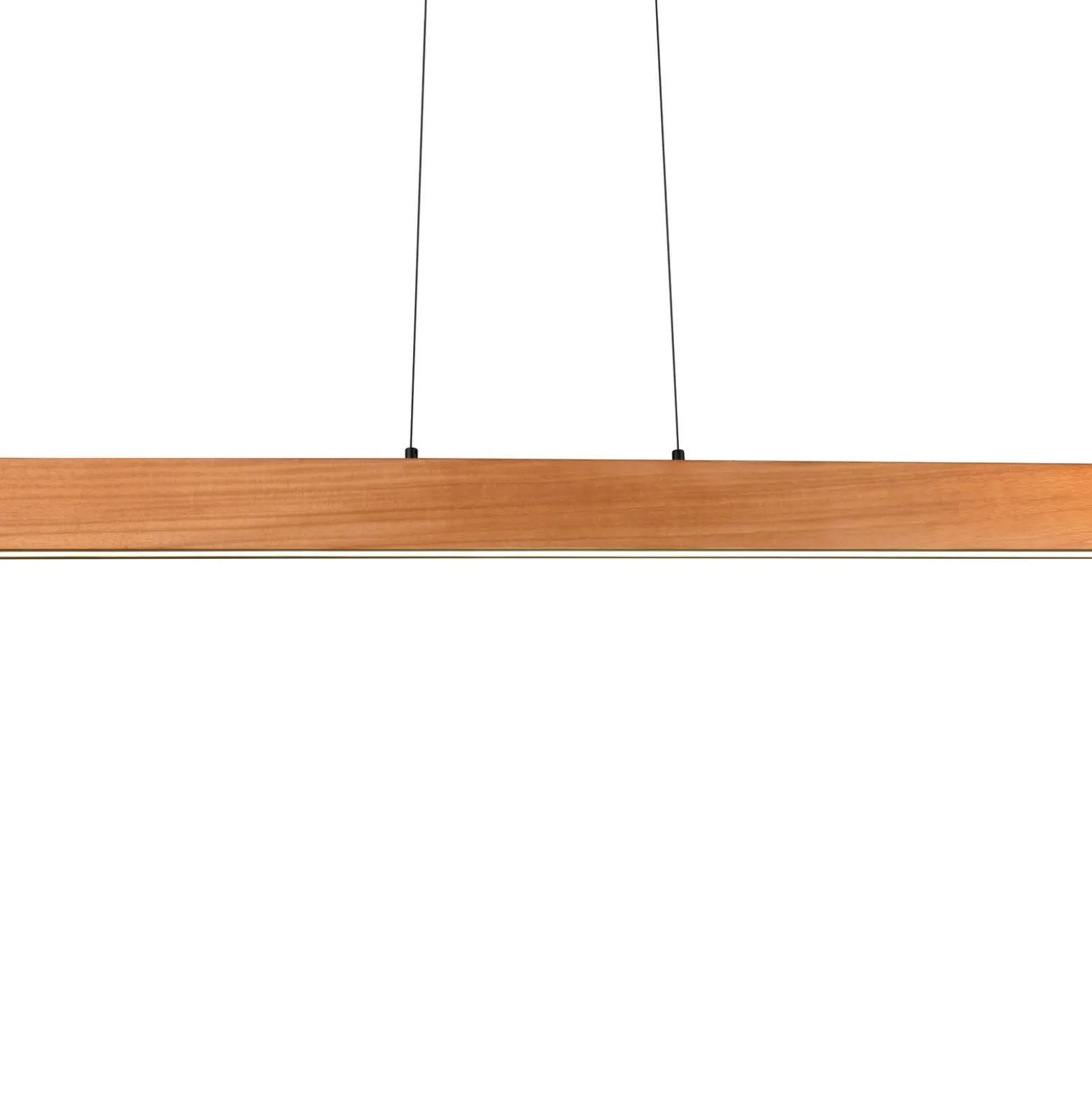 LED-riippuvalaisin Edgewood, pituus 150 cm, puunvärinen puu, CCT