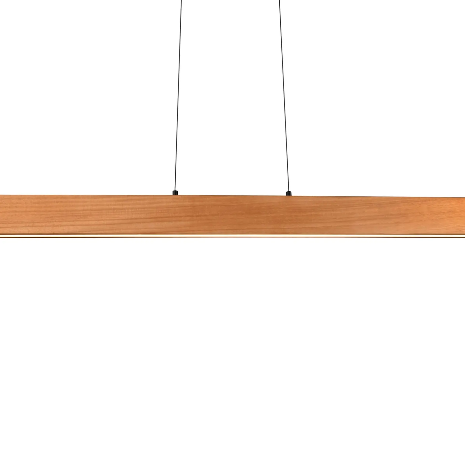 LED-riippuvalaisin Edgewood, pituus 150 cm, puunvärinen puu, CCT