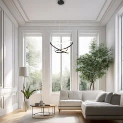 LED-riippuvalaisin Empoli, metalli, musta, 4 000 K