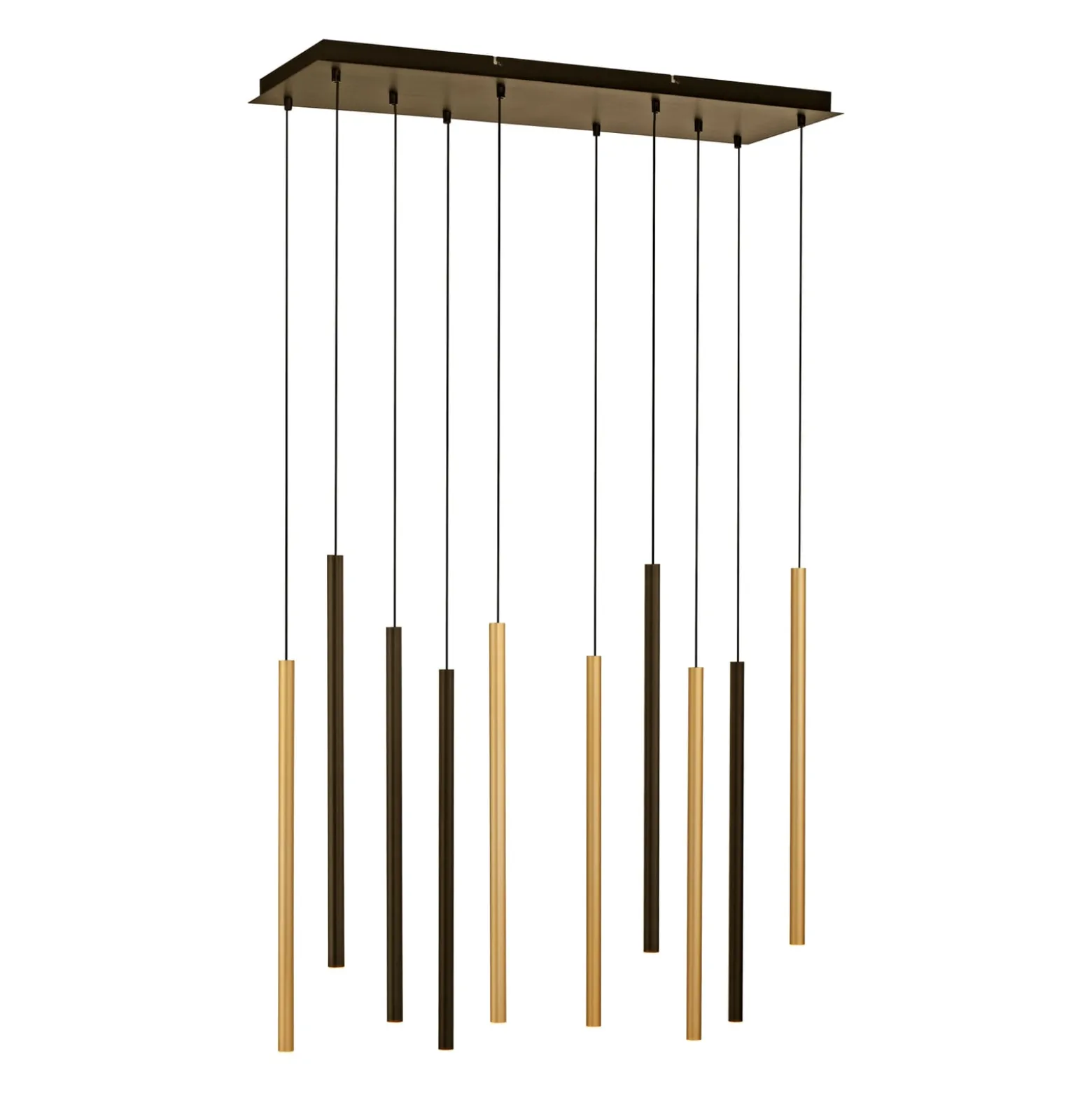 LED-riippuvalaisin Flute, himmennys, 10-lamppuinen