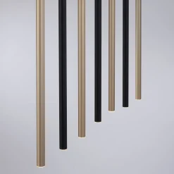 LED-riippuvalaisin Flute, himmennys, 7-lamppuinen