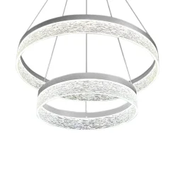 LED-riippuvalaisin Gala, hopea, metalli, Ø 60 cm, 4 000 K