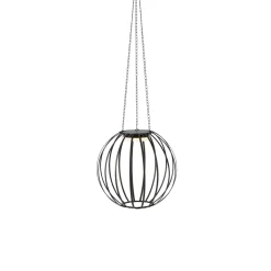 LED-riippuvalaisin Kivo, Ø 37 cm, musta, IP44, himmennettävä.