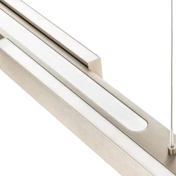 LED-riippuvalaisin Lara, 134 cm, nikkeliä