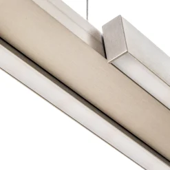 LED-riippuvalaisin Lara, 134 cm, nikkeliä