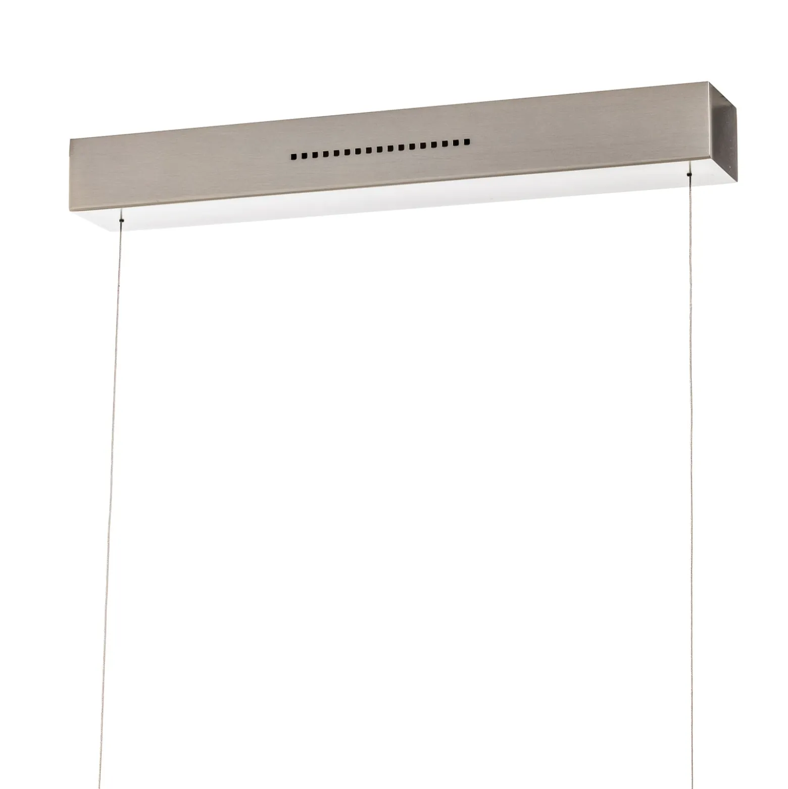 LED-riippuvalaisin Lara, 134 cm, nikkeliä