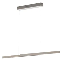 LED-riippuvalaisin Lara, 134 cm, nikkeliä