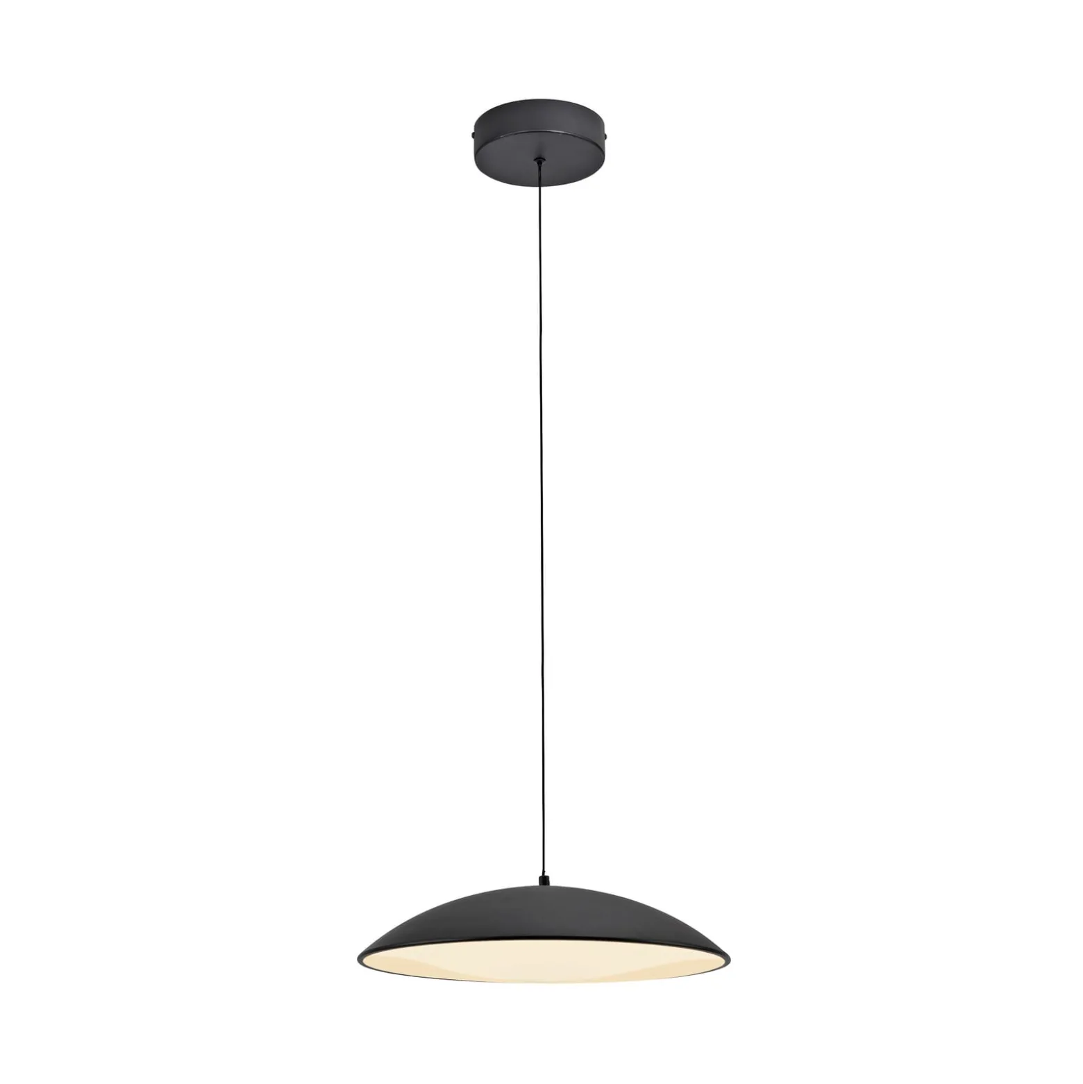 LED-riippuvalaisin LENTE, musta, Ø 40 cm, metalli, Switchdim