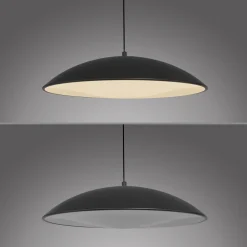 LED-riippuvalaisin LENTE, musta, Ø 40 cm, metalli, Switchdim