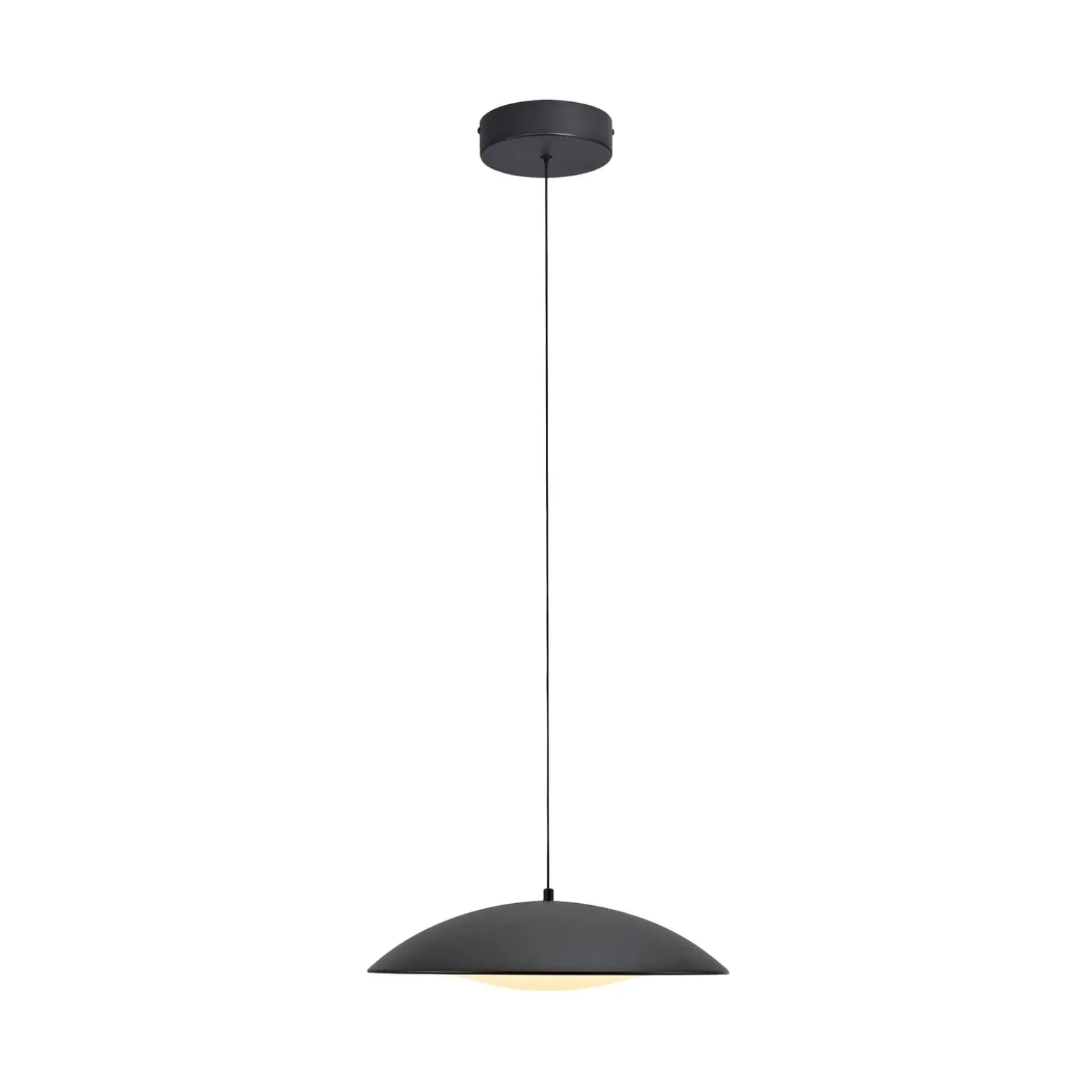 LED-riippuvalaisin LENTE, musta, Ø 40 cm, metalli, Switchdim