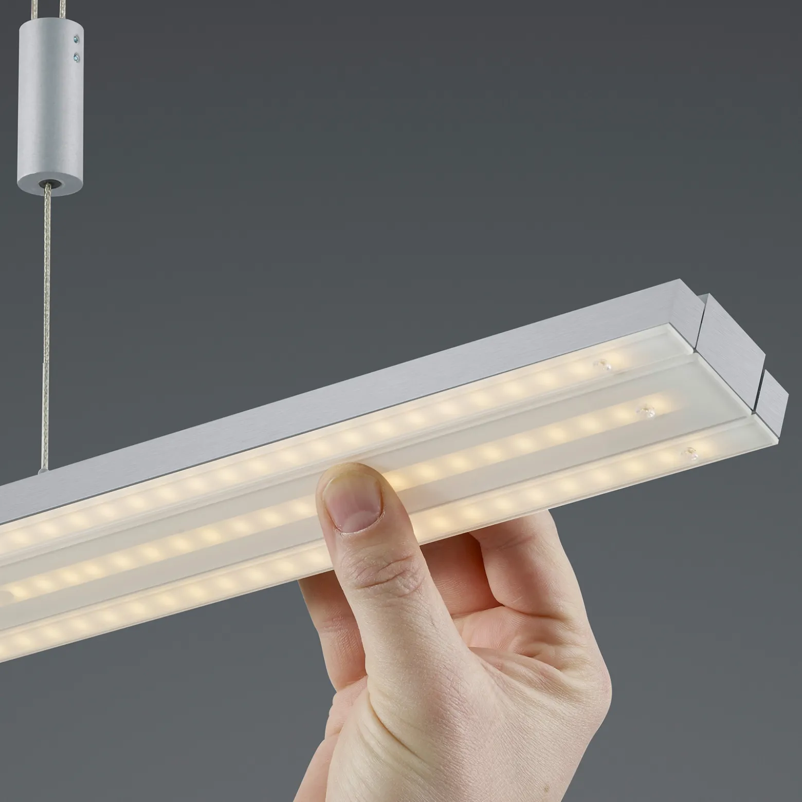 LED-riippuvalaisin Lightline ZigBee up/down nikkeli 3 m ripustin