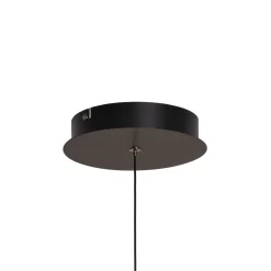 LED-riippuvalaisin Lilly, lasi, savunharmaa, Ø 28 cm, 4000 K