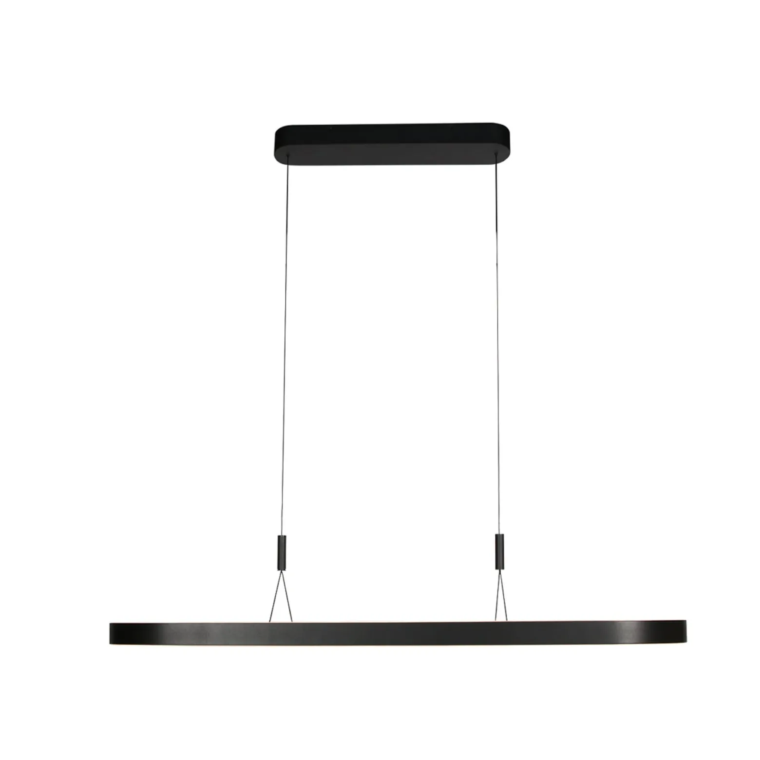 LED-riippuvalaisin Mykty, musta, pituus 120 cm, metalli, 2-lamppuinen.