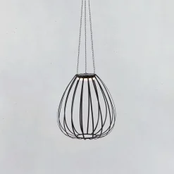 LED-riippuvalaisin Ovia, Ø 42 cm, musta, IP44, himmennettävä.