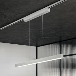 LED-riippuvalaisin Paros DUOline, tanko, nikkeli