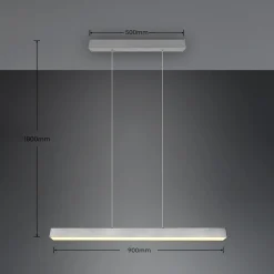 LED-riippuvalaisin Paros DUOline, tanko, nikkeli