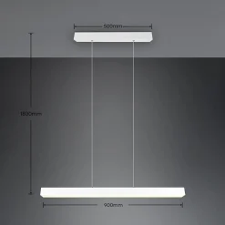LED-riippuvalaisin Paros DUOline tanko, valkoinen