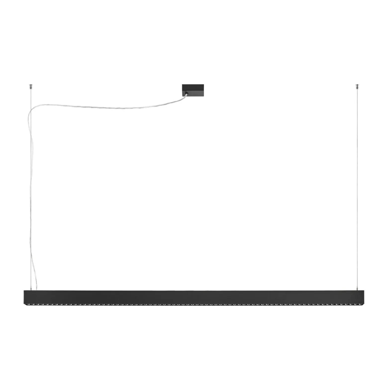 LED-riippuvalaisin PERFORA PROLINE XL, musta, 159 cm, DALI, ylös/alas