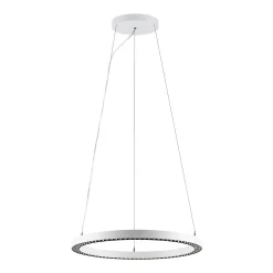 LED-riippuvalaisin PERFORA PRO M, Ø 66 cm, valkoinen, DALI, ylös/alas, CCT