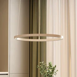 LED-riippuvalaisin PERFORA PRO M, Ø 66 cm, valkoinen, DALI, ylös/alas, CCT