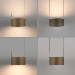 LED-riippuvalaisin PURE Clipse, pronssi, pituus 110 cm, CCT, 6-lamppuinen