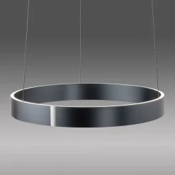 LED-riippuvalaisin PURE E-Clipse, mystic grey, Ø 50 cm, CCT