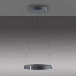 LED-riippuvalaisin PURE E-Clipse, mystic grey, Ø 50 cm, CCT