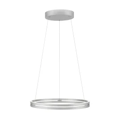 LED-riippuvalaisin PURE E-Loop, kivi, Ø 70 cm, alumiini, CCT