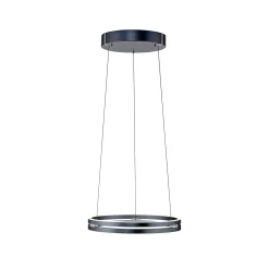 LED-riippuvalaisin PURE E-Loop, mystic grey, Ø 50 cm, alumiini, CCT