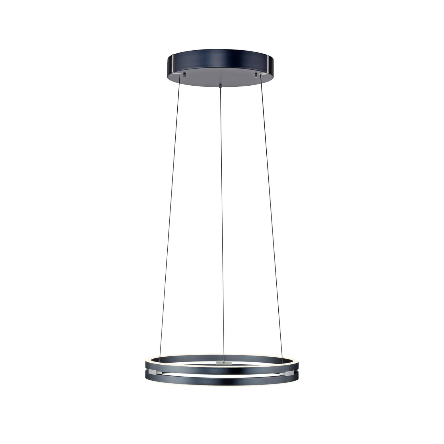 LED-riippuvalaisin PURE E-Loop, mystic grey, Ø 50 cm, alumiini, CCT