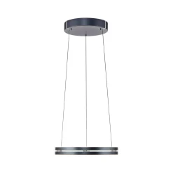 LED-riippuvalaisin PURE E-Loop, mystic grey, Ø 50 cm, alumiini, CCT