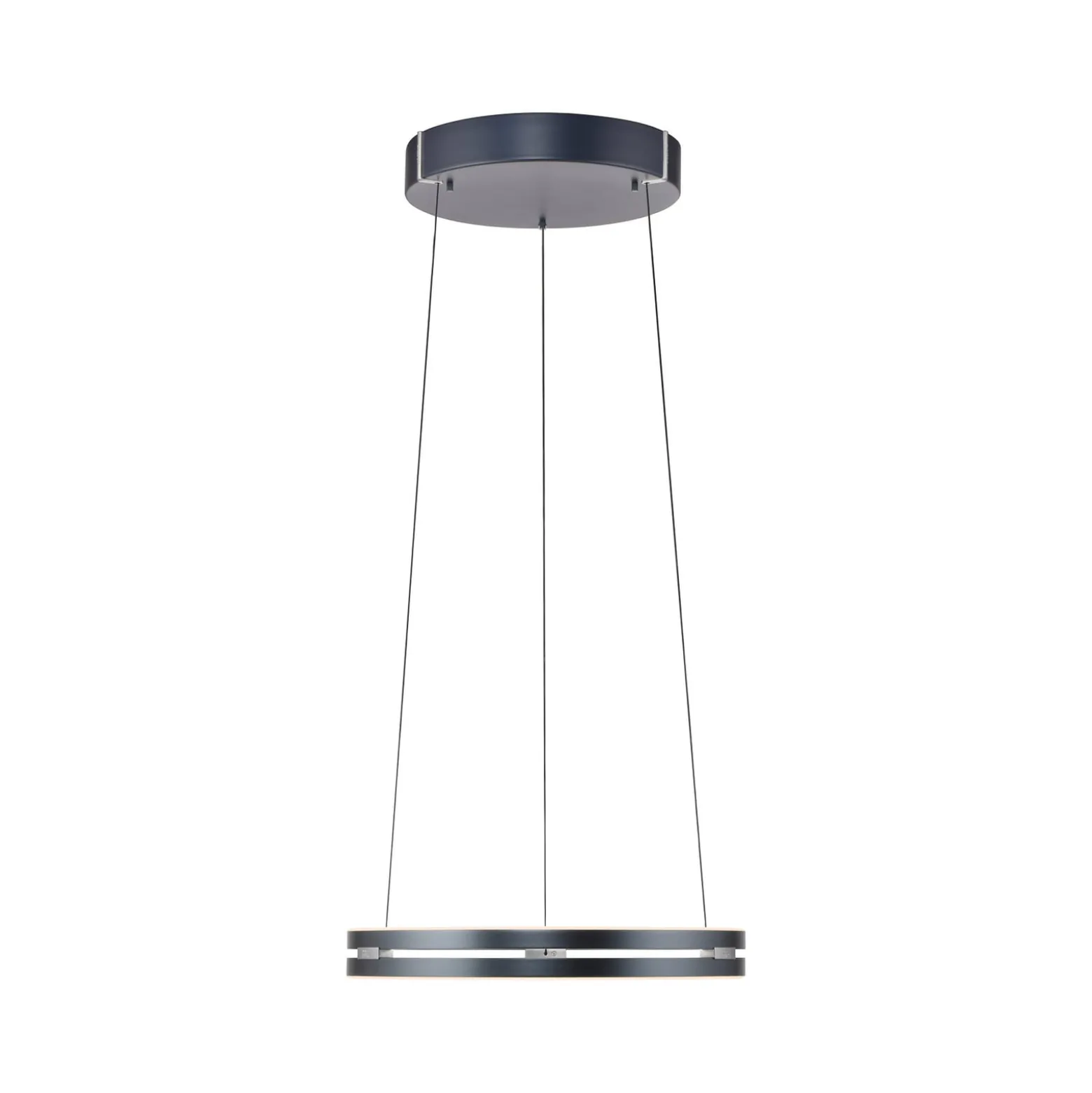 LED-riippuvalaisin PURE E-Loop, mystic grey, Ø 50 cm, alumiini, CCT