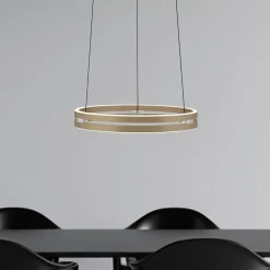 LED-riippuvalaisin PURE E-Loop, pronssi, halkaisija 50 cm, alumiini CCT