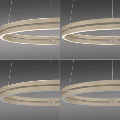 LED-riippuvalaisin PURE E-Loop, pronssi, halkaisija 70 cm, alumiini, CCT