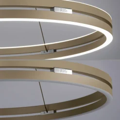 LED-riippuvalaisin PURE E-Loop, pronssi, halkaisija 70 cm, alumiini, CCT