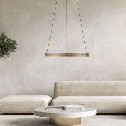 LED-riippuvalaisin PURE E-Loop, pronssi, halkaisija 70 cm, alumiini, CCT