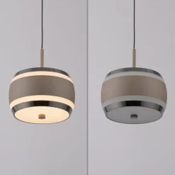 LED-riippuvalaisin PURE Falling Rings, pronssi, halkaisija 13 cm, CCT
