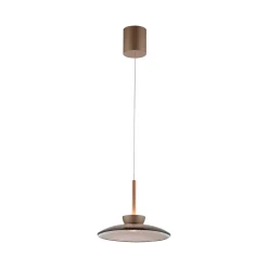 LED-riippuvalaisin PURE Moon, pronssi, tumma lasi, Ø32cm