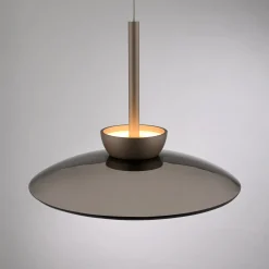 LED-riippuvalaisin PURE Moon, pronssi, tumma lasi, 3-lamppuinen.