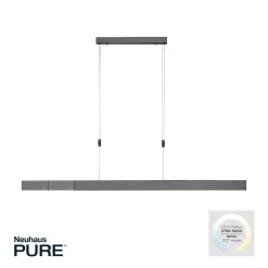 LED-riippuvalaisin PURE Moto, platina, himmennettävä, CCT
