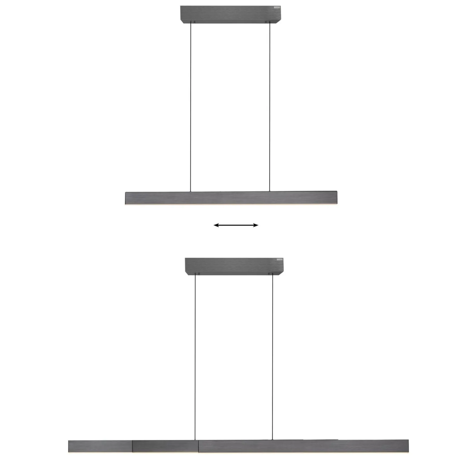 LED-riippuvalaisin PURE Moto-Rise, platina, alumiini, CCT