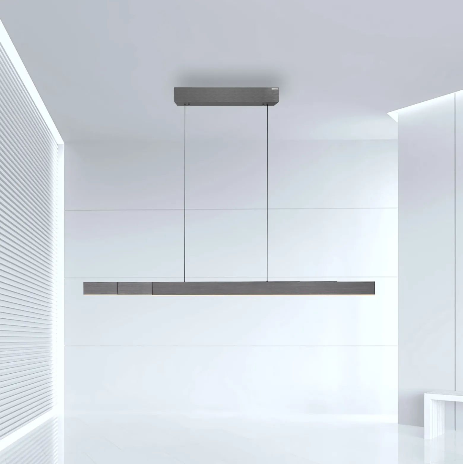 LED-riippuvalaisin PURE Moto-Rise, platina, alumiini, CCT