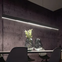 LED-riippuvalaisin PURE Moto-Rise, platina, alumiini, CCT